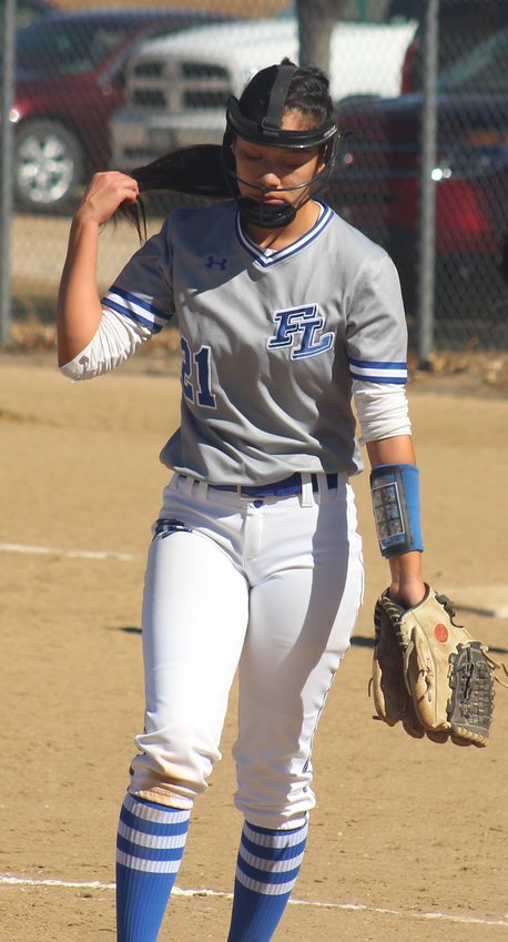 Fort Lupton's Sammy Gonzales' fist pump comes at the end of a 9-3 win over Delta in the class 3A regional playoffs Oct. 16 in Limon. The win put FLHS in the state softball tournament for the fifth year in a row.